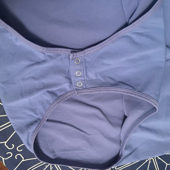 **not for sale, sold elswhere***PINK brand, Periwinkle, size Large Body Suit - Picture 4 of 6